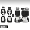 G-PLUS Full Seat Covers Set Compatible with Jeep Grand Cherokee 4 Door 2011-2019 Black