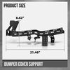 G-PLUS Front Left Right Bumper Cover Support Compatible with Subaru Forester 2019 2020 2021 57707SJ000, 57707SJ010 Black