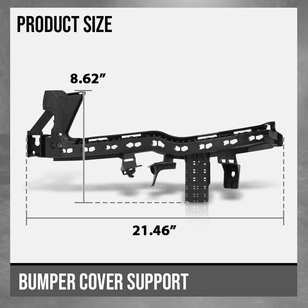 G-PLUS Front Left Right Bumper Cover Support Compatible with Subaru Forester 2019 2020 2021 57707SJ000, 57707SJ010 Black