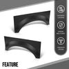 G-PLUS Rear Wheel Arch Repair Patch Panels Fit Ford F250 Super Duty Truck 1999-2010, Fit Ford F350 Super Duty / F450 / F550 1999-2010 Truck w/o Dual Rear Wheel Flare Mounting Holes, Black