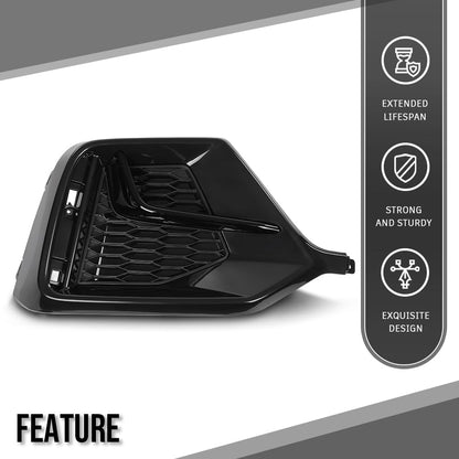 G-PLUS Bumper Trim Rear Left Side Compatible with Honda Civic 2020 2021 HO1138106, HO1138106C Glossy Black