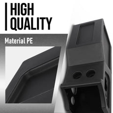 G-PLUS Center Console Subwoofer Box for Chevy GM Crew Cab 2007-2013 Black Close-up View