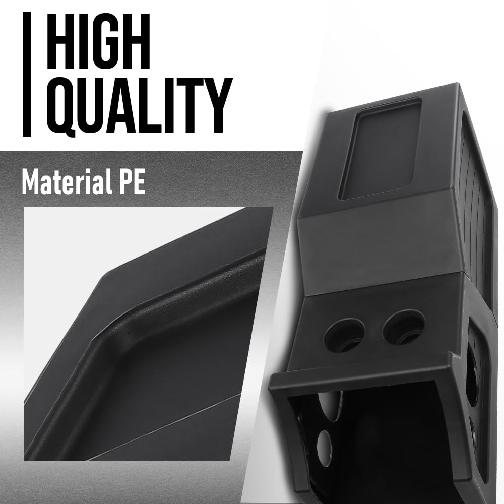 G-PLUS Center Console Subwoofer Sub Box Compatible with Chevy/GM Crew Cab 2007 2008 2009 2010 2011 2012 2013 Black