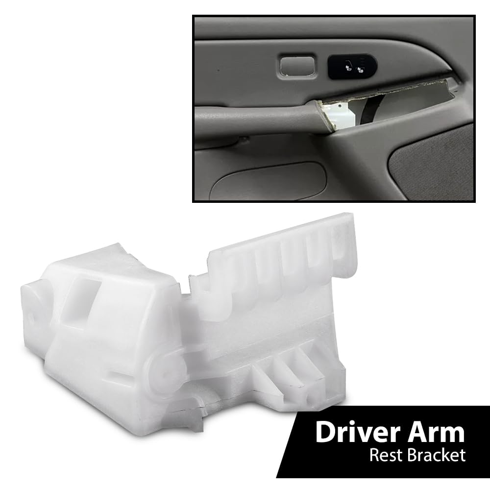 G-PLUS Driver Arm Rest Bracket Compatible with Chevy Silverado GMC Sierra 1500 2500 3500 1999-2007,Fit Chevy Suburban GMC Yukon XL 2000-2006,Fit Chevy Tahoe GMC Yukon 1999-2006