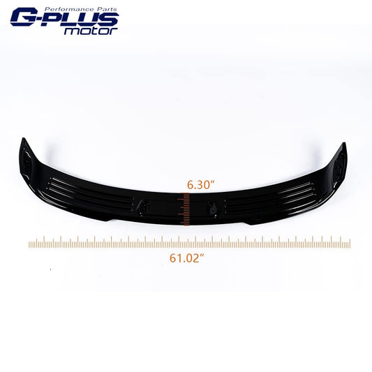 G-PLUS Rear Spoiler Wing Compatible with 2015-2020 Ford Mustang S550 Black