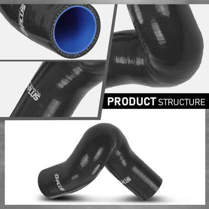 G-PLUS Radiator Hose Set Upper Lower and Bypass Hoses Compatible with John Deere Models Black