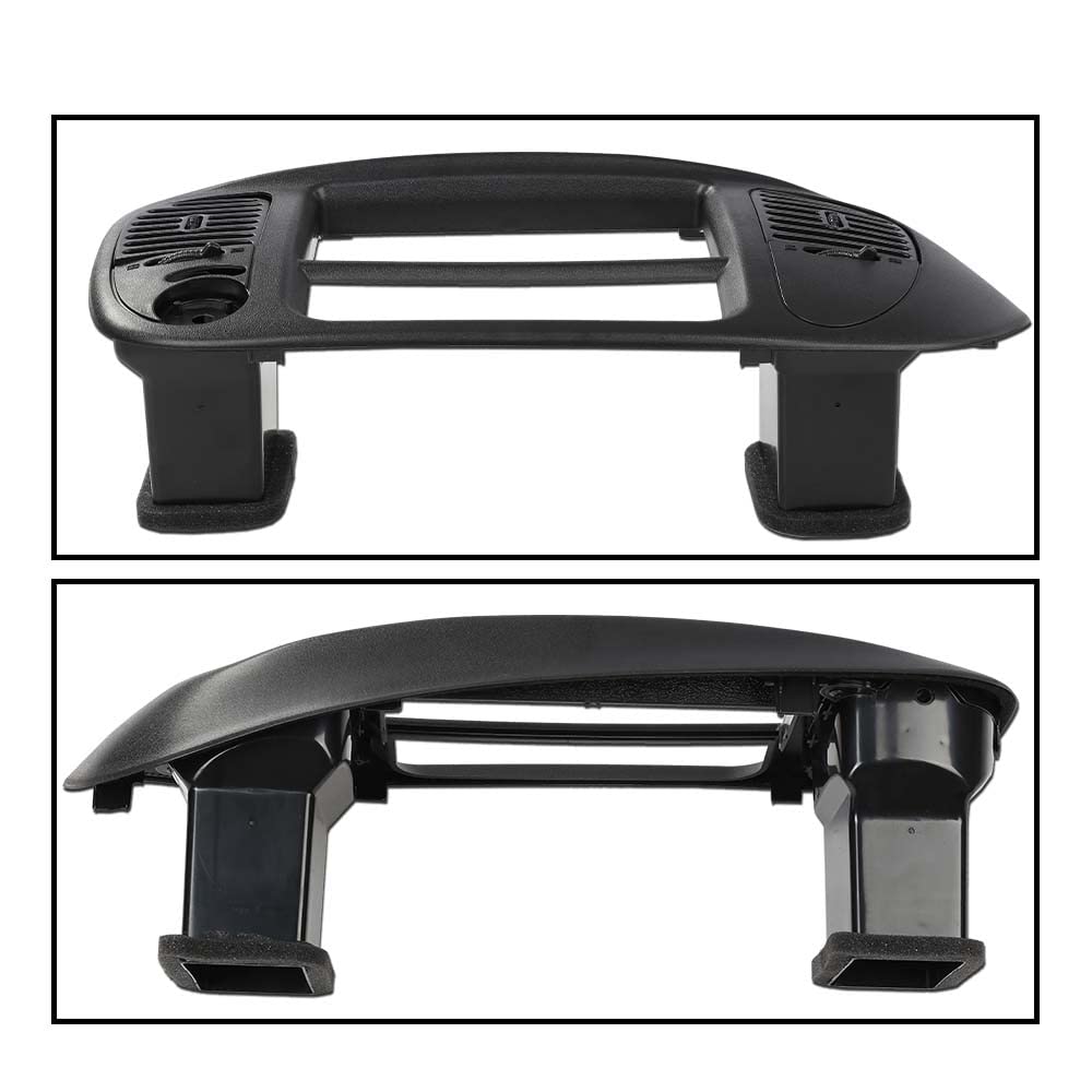 G-PLUS 1Set Center Dash Radio Surround Bezel Trim Panel Compatible with 2000-2003 Ford F150/2000-2002 Ford Expedition Black Dashboard Cover