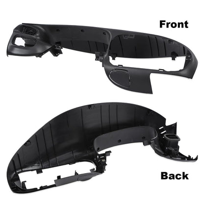 G-PLUS Dash Pad Bezel Compatible with Ford F150 1997-2003 / Ford Expedition 1997-2003 Dash Trim Bezel Replacement Black