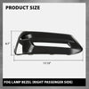 G-PLUS Front Bumper Fog Lamp Bezel Light Cover Passenger Side Compatible with Honda Accord Sedan 2018-2020 Black
