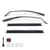 G-PLUS in-Channel Side Window Vent Visor Deflectors Rain Guards Compatible with GMC Sierra 1500 Crew Cab 2019-2026 Impact-Resistant PC 4 PCS Smoky