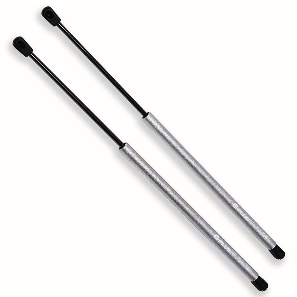 【Multi-Colored】 G-PLUS Rear Window Glass Gas Hood Struts Compatible with GMC Envoy Trailblazer 2002-2008 Gas Shock Lift Supports 4576-2 Pack (Matt Silver)