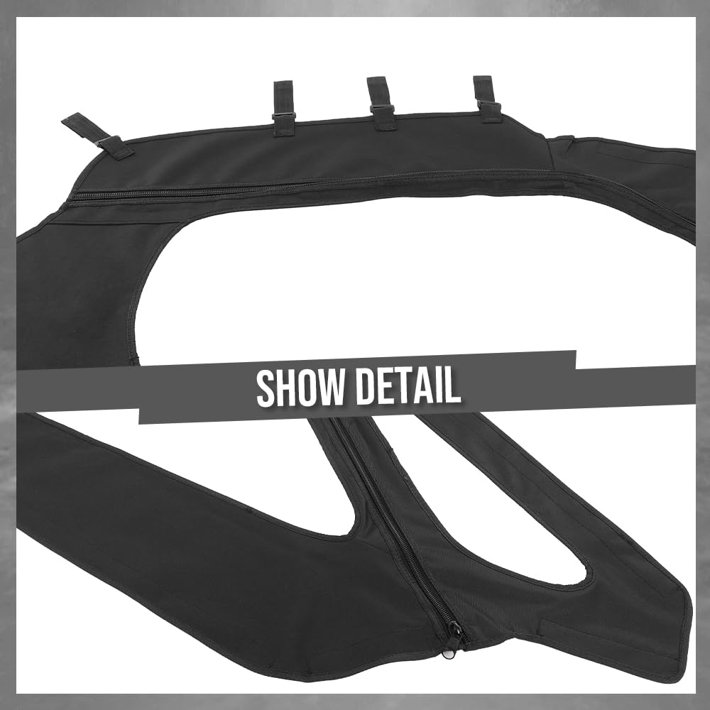G-PLUS Soft Upper Doors Cab Enclosure Windows Fit RZR PRO XP Ultimate/Premium 2022-2024 2884664 Black