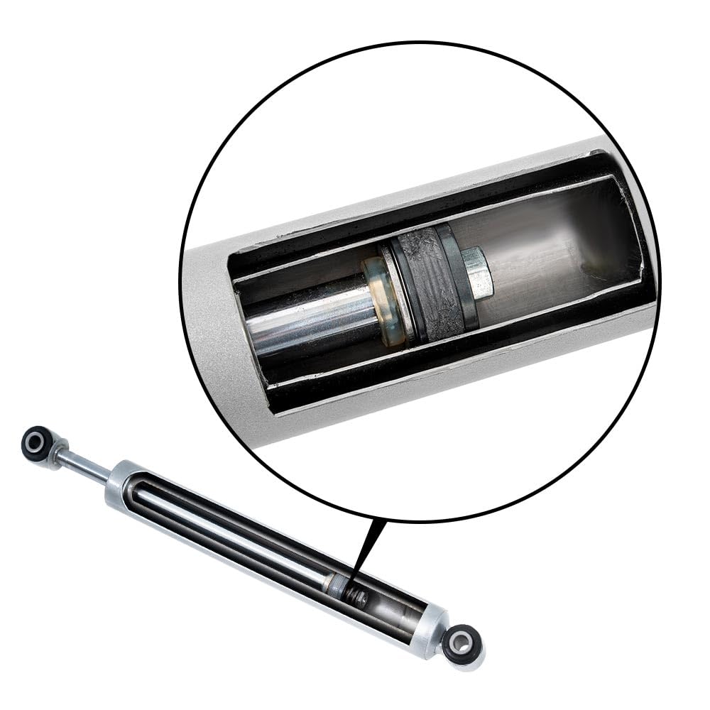 G-PLUS 0-3.5" N3 Rear Shocks Struts Lift Assemblies Kit Compatible With Ford F150 2WD 4WD 2009-2020 (0-3.5" Lift) Silver
