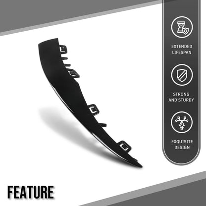G-PLUS Front Left Outer Bumper Trim Compatible with Benz C300 2019-2023 For Models With AMG Styling 2058858902, MB1046160 Glossy Black