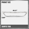 G-PLUS Front Bumper Face Bar Trim Molding Step Pad Compatible with Benz GLC300 (submodel: 4Matic, Base) 2017-2019 2538851625, MB1044145 Silver