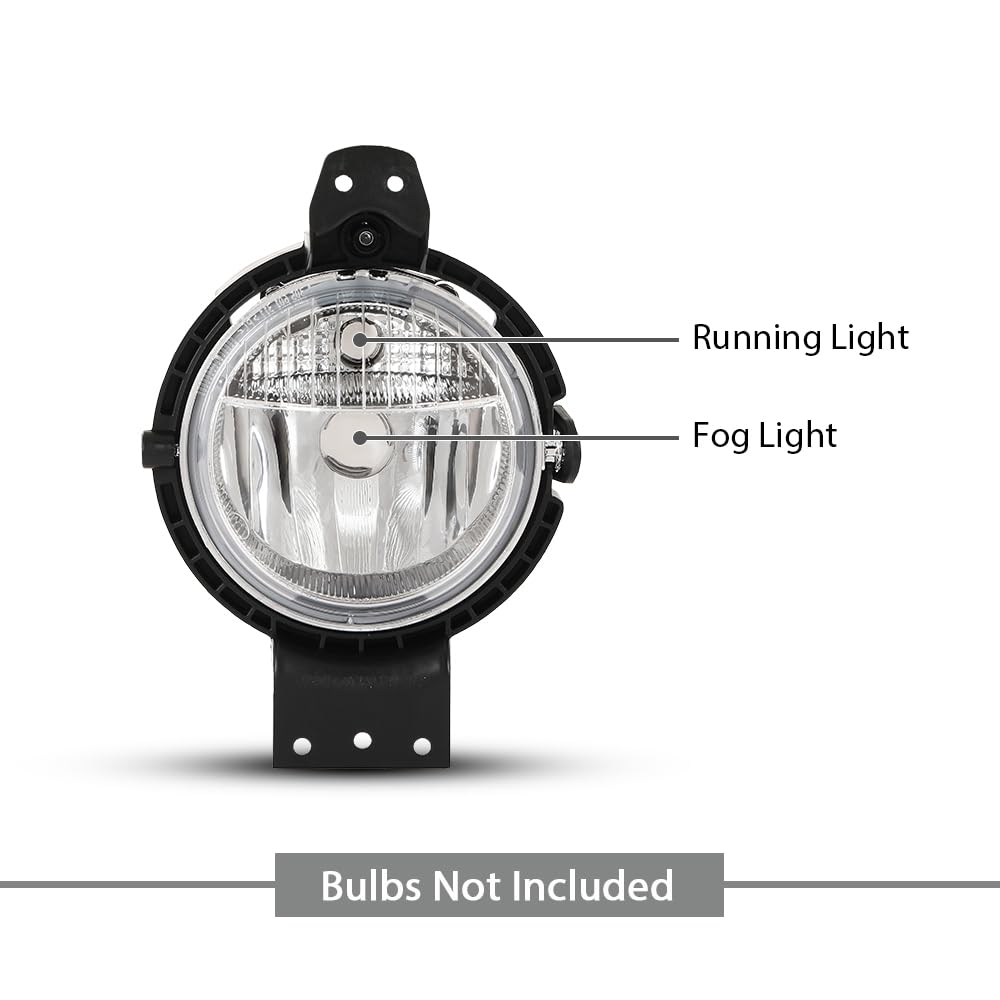 G-PLUS Front Fog Light Daytime Running Lamp Compatible with Mini Cooper Countryman R60 2010 2011 2012 2013 2014 2015 2016 63179802163 White