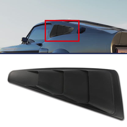 G-PLUS Side Window Louvers Board Left Right Carbon Style Compatible with 2005-2014 Mustang(NOT fit Convertible Models) ABS Plastic Black Side Window Louver Air Vent Scoop Shades Cover Blinds