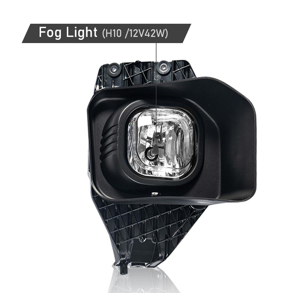 G-PLUS Fog Lights Driver and Passenger Side w/Harness and Switch Compatible with Ford F250 F350 F450 F550 Super Duty 2011-2016 Front Bumper Fog Lamp FO2593230 FO2592230 Clear Lens