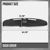 G-PLUS Dash Cover Dashboard Panel Compatible with Ford F100 F150 F250 F350 Bronco 1980 1981 1982 1983 1984 1985 1986 Black