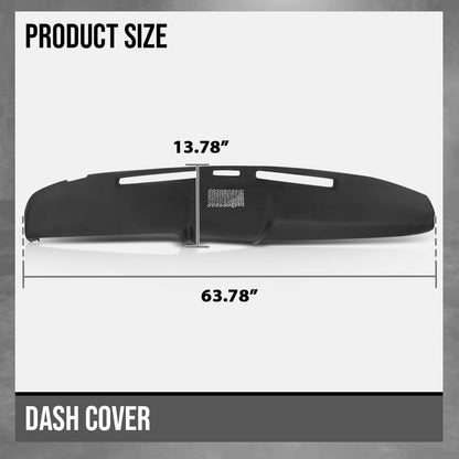 G-PLUS Dashboard Panel Dash Cover Compatible with Ford F100 F150 F250 F350 Bronco 1980 1981 1982 1983 1984 1985 1986, Black