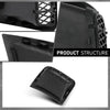 G-PLUS Pair Front Bumper Side Air Vents Corner Cover Compatible with Subaru WRX STi 2008-2014 Carbon Fiber Plastic 2PCS