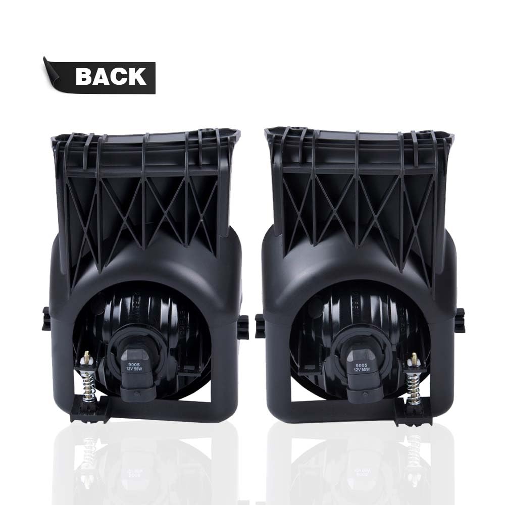 G-PLUS Bumper Fog Lights Compatible With GMC Sierra 1500 2500 3500 2003-2006 Pickup Clear Driving Fog Lamps W/o Wiring Kit Left+Right Side Clear Lens