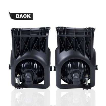 G-PLUS Bumper Fog Lights Compatible With GMC Sierra 1500 2500 3500 2003-2006 Pickup Clear Driving Fog Lamps W/o Wiring Kit Left+Right Side Clear Lens