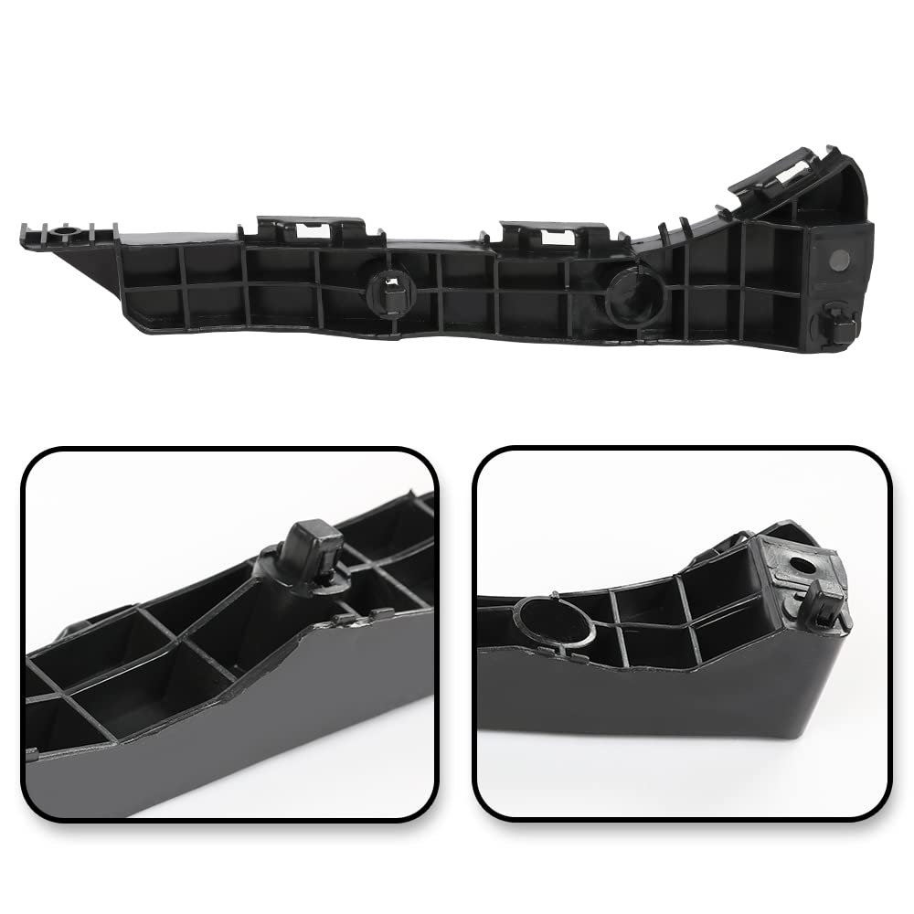 G-PLUS Bumper Bracket Front 2pcs Compatible with LX ES350 Base 2007-2012 Front Left Driver and Right Passenger Side Bumper Support Bracket Set 5214533050 LX1043107 5214633050 LX1042107 Black