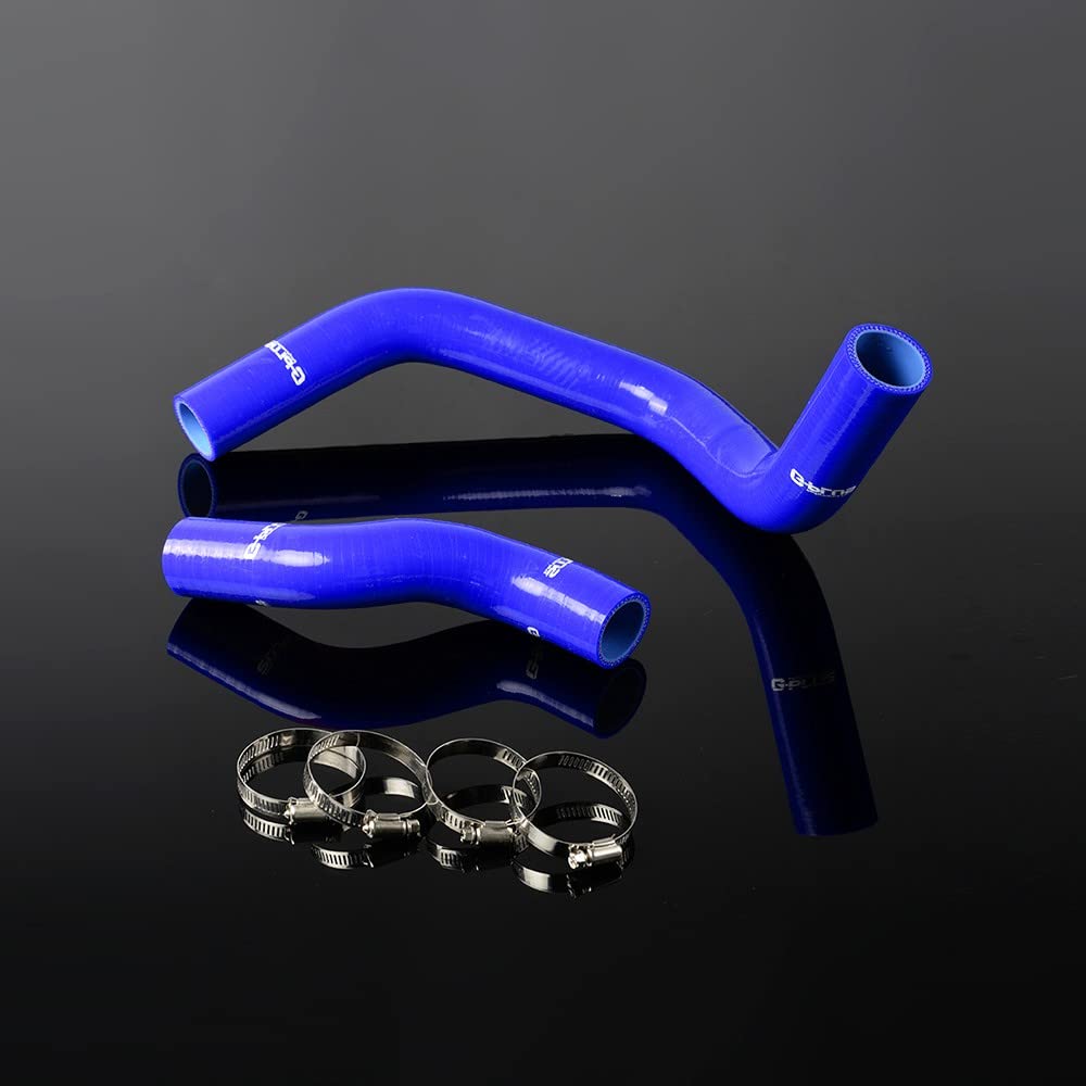 G-PLUS Silicone Radiator Hose Kit Compatible With Nissan Silvia SR20DET 200SX 240SX S13 S14 S15,Blue