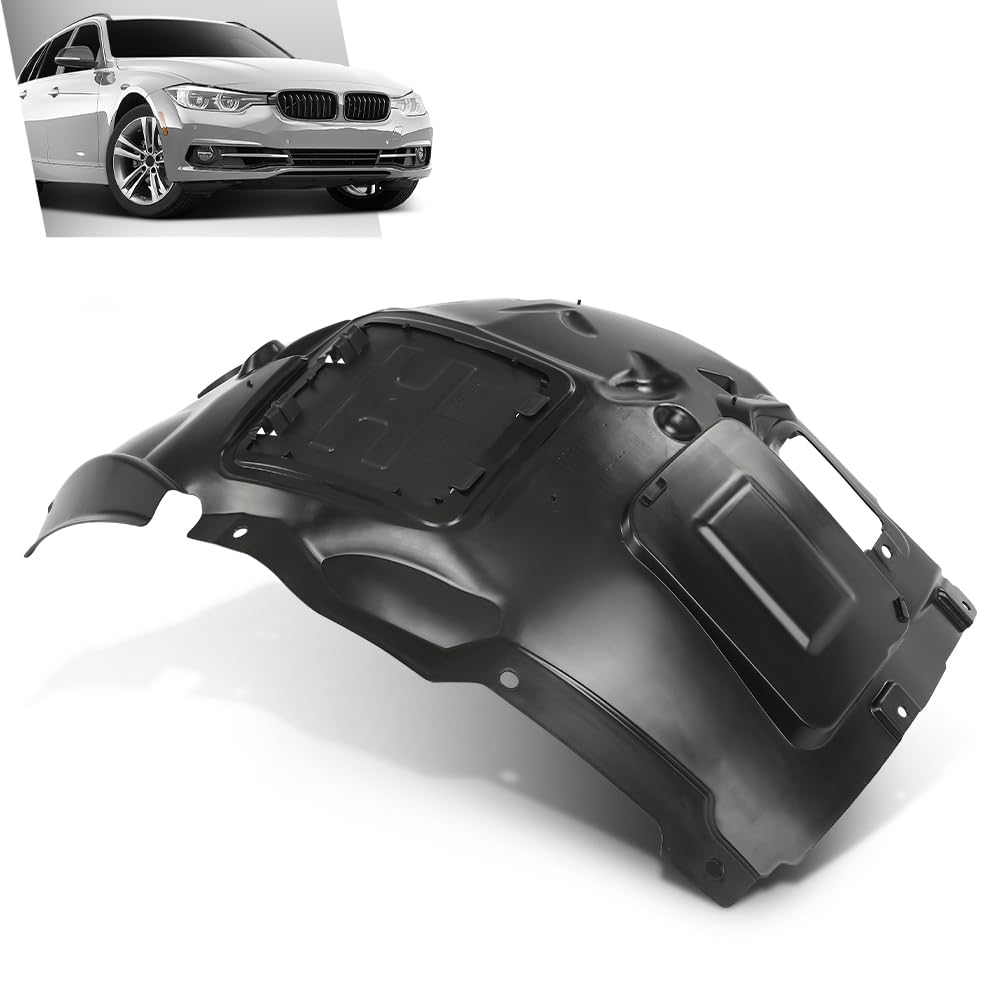 G-PLUS Fender Liner Front Passenger Right Side Upper Compatible with BMW 320i/320i xDrive Base Sedan Standard, Modern, and Luxury Line Models 2012-2018, 51717260726, BM1249131