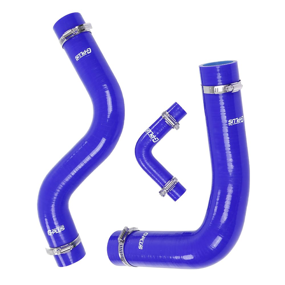 G-PLUS Silicone Radiator Coolant Hose Kit Clamps Compatible With 1996-2004 FORD MUSTANG GT 4.6L V8,Blue