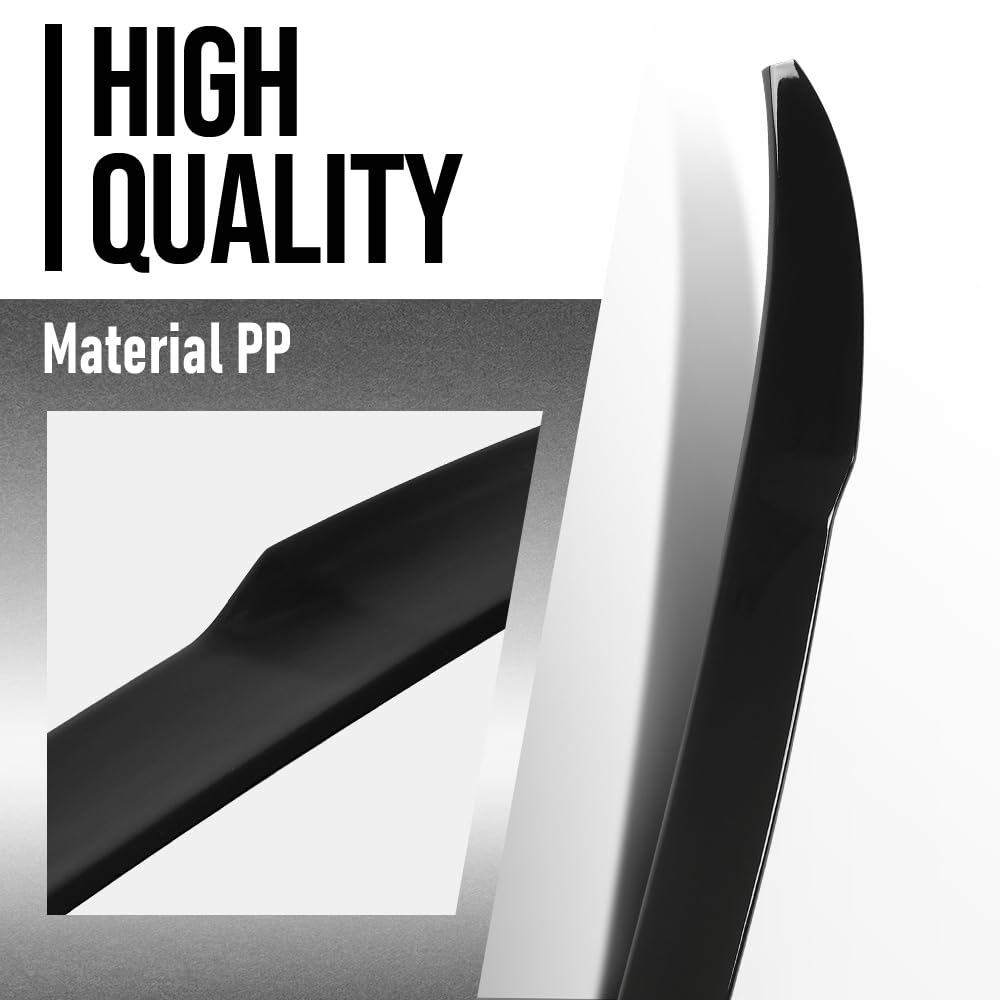 G-PLUS Rear Trunk Spoiler Wing Compatible with BMW X4 G02 2019 2020 2021 2022 2023 2024 Rear Spoiler Roof Wing Glossy Black