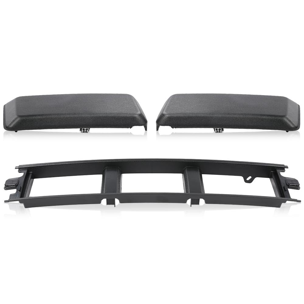 G-PLUS Front Bumper Lower Center Cover & Bumper Guards Pads End Caps Compatible With Ford F150 2018-2020 JL3Z17B968BB ABS