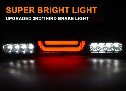 G-PLUS 3D LED Bar 3rd Third Tail Brake Light Compatible with 2007 GMC Sierra 1500 2500 3500 & HD Models Classic Rear Cargo Lamp High Mount Stop light