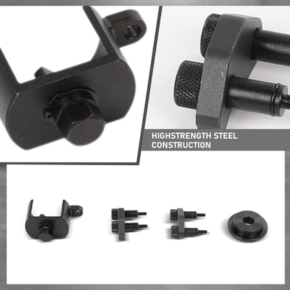 G-PLUS Engine Timing Tool Kit Compatible with VW Audi TSI TFSI EA888 1.8L 2.0L T10355, t40266, T10352, T10352/1 45 Steel Black