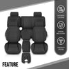 G-PLUS Full Set Seat Cover Compatible with Chevy Silverado LT Double Cab 2014-2018 Black