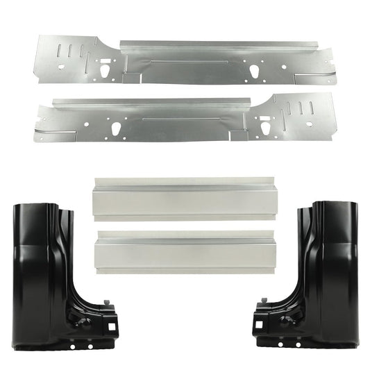 G-PLUS 6 PCS Rocker Panel Inner & Cab Kit Compatible with Ford F250 F350 F450 Super Duty 2 Door Regular Cab 1999-2016,Compatible with Regular Cabs Only/Not Fit Extended Cabs or Crew Cabs