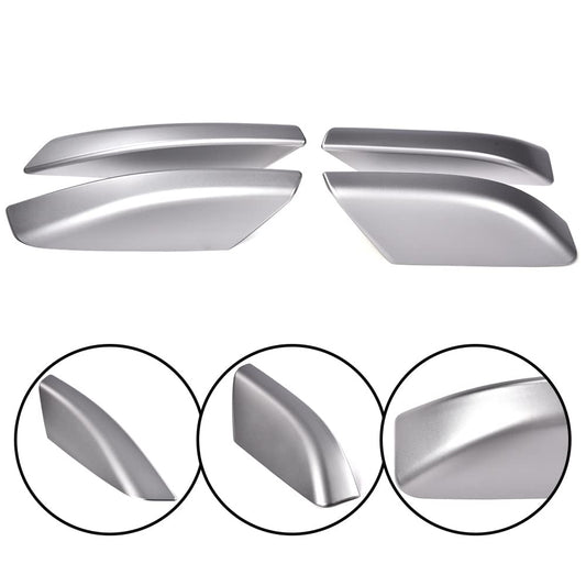 G-PLUS Roof Rack Bar Rail End Cover Shell Cap Compatible with 2003-2009 Toyota 4Runner,Roof Rail Rack 4Pcs (Silver)