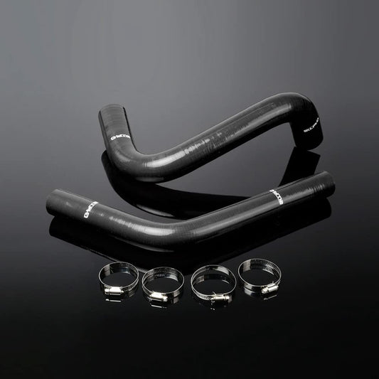 G-PLUS Silicone Radiator Coolant Hose Clamps kit Compatible With 1960-1962 Chevy C/K Truck Pickup C10 2PCS Black
