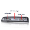 G-PLUS LED 3rd Third Brake Light Compatible with Chevy Silverado/GMC Sierra 1500 2014-2020, High Mount Cargo Lamp Type I, Smoky Lens Clear Housing, 23509162 20979071