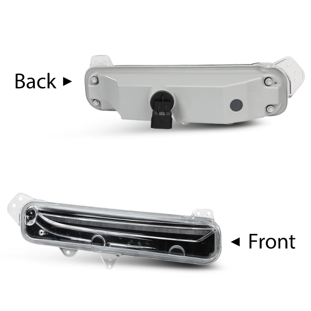 G-PLUS LED Front Right Fog Light Lamps Assembly, Compatible with Lincoln MKX 2016-2017, Passenger Side, FA1Z-13200-C, FA1Z13200C
