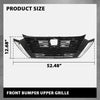 G-PLUS Front Bumper Upper Grille Compatible with Nissan Sentra S SV 2024-2025 62310-6LY0A, 623106LY0A