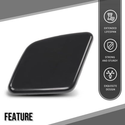G-PLUS Left Side Bumper Headlight Washer Cover Cap Compatible with Volvo XC90 2007 2008 2009 2010 2011 2012 2013 2014 39875253 Glossy Black
