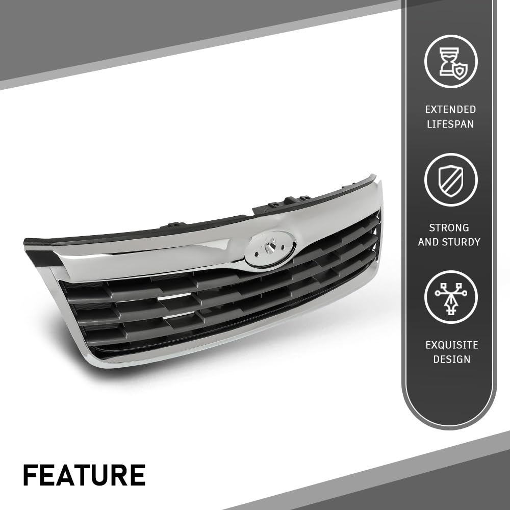 G-PLUS Front Bumper Grille Grill Compatible with Subaru Forester 2014-2016,Fit For Models With Type 1 Grille 91121SG050, SU1200155