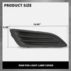 G-PLUS Pair Front Bumper Fog Light Lamp Cover, Compatible with Ford Fiesta 2014-2019, LH Driver & RH Passenger Side 2PCS, D2BZ15266AA, D2BZ15266BA
