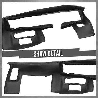 G-PLUS TPE Dash Cover Panel Compatible with Pontiac Firebird Trans Am 1970-1981 Black