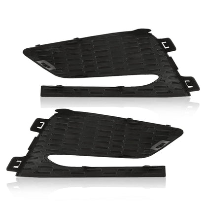 G-PLUS Fog Light Cover Cap Compatible with Chevy Cruze 2016 2017 2018 Black Left and Right Side Front Fog Lights Lamps Cover Frame (no fog lamp hole)