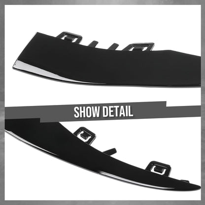 G-PLUS Front Left Outer Bumper Trim Compatible with Benz C300 2019-2023 For Models With AMG Styling 2058858902, MB1046160 Glossy Black