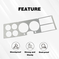 G-PLUS Dash Bezel Insert for Chevy GMC Truck Blazer Suburban 1981-1987 Side View