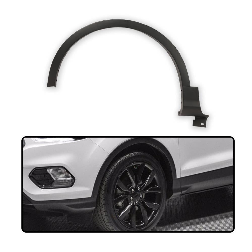 G-PLUS Fender Flare Compatible With Ford Escape 2013-2017, Wheel Well Arch Opening Molding Flares Black Wheel Cover Protector (1 x Front Left) CJ5Z-16268-AB